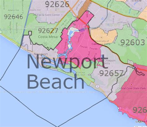 Newport Beach California Zip Code